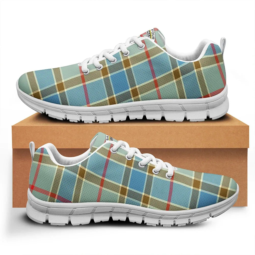 Balfour Blue Tartan Crest Sneakers