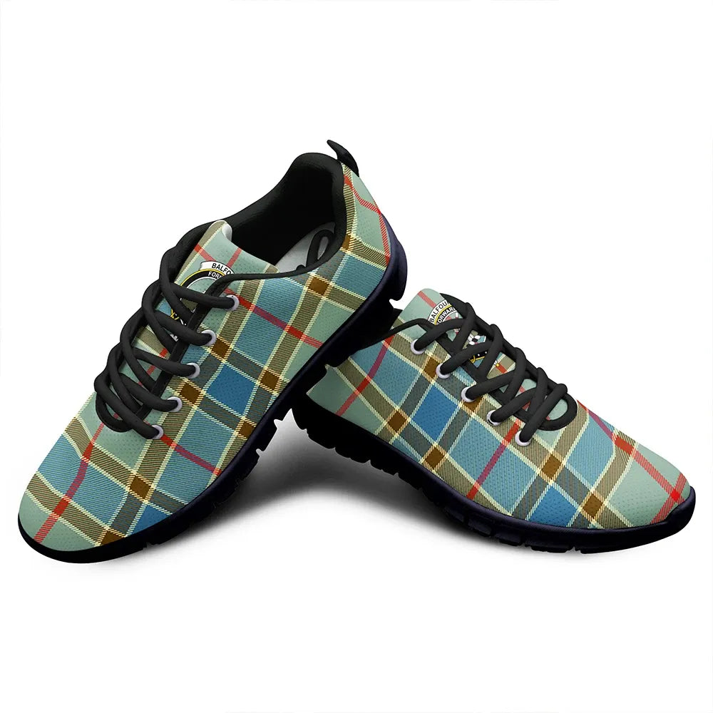 Balfour Blue Tartan Crest Sneakers