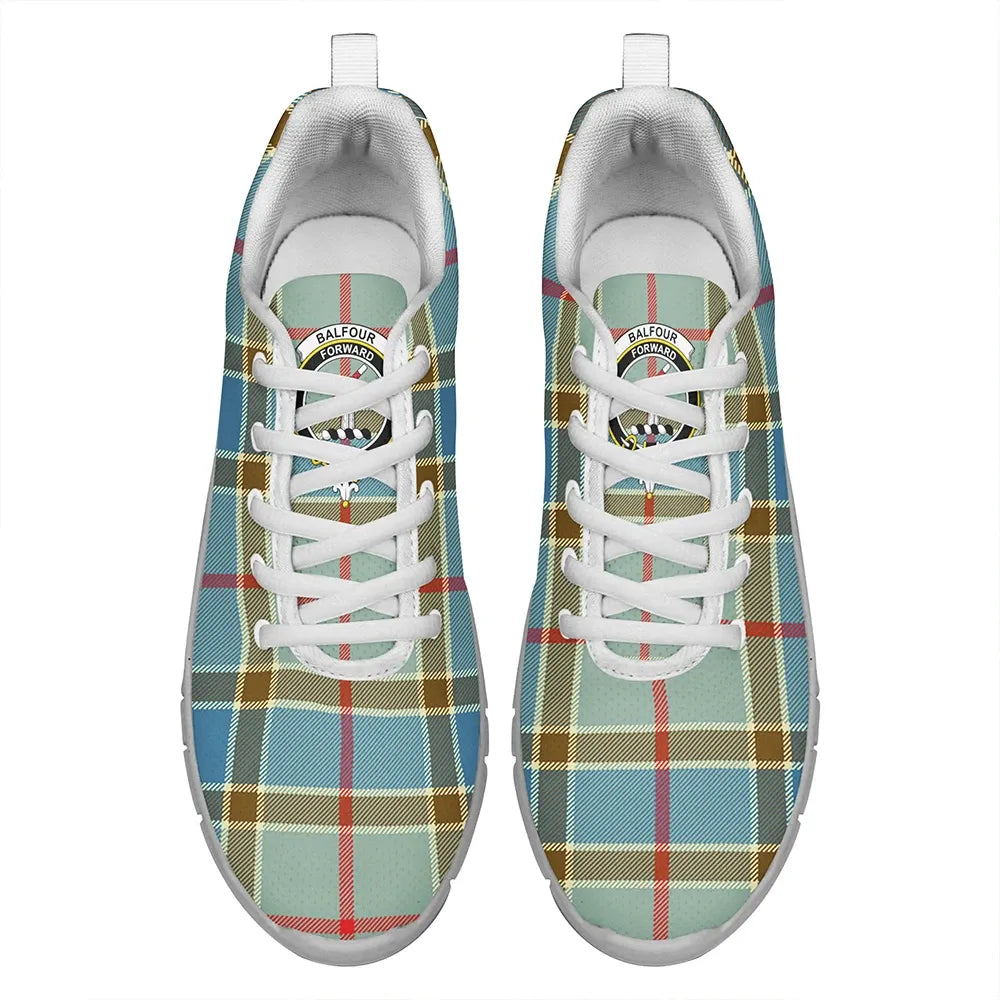 Balfour Blue Tartan Crest Sneakers