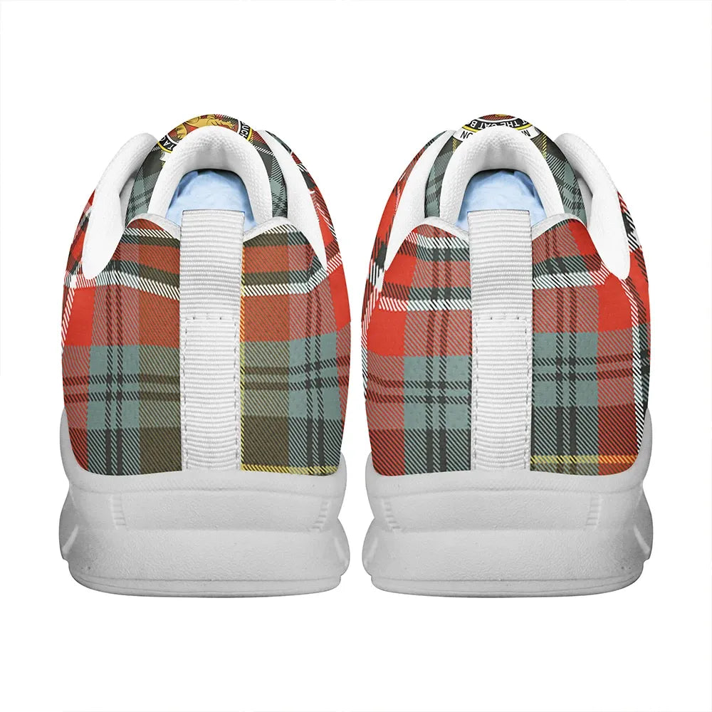 MacPherson Weathered Tartan Crest Sneakers