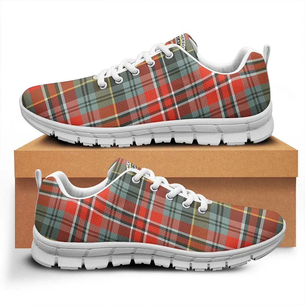 MacPherson Weathered Tartan Crest Sneakers