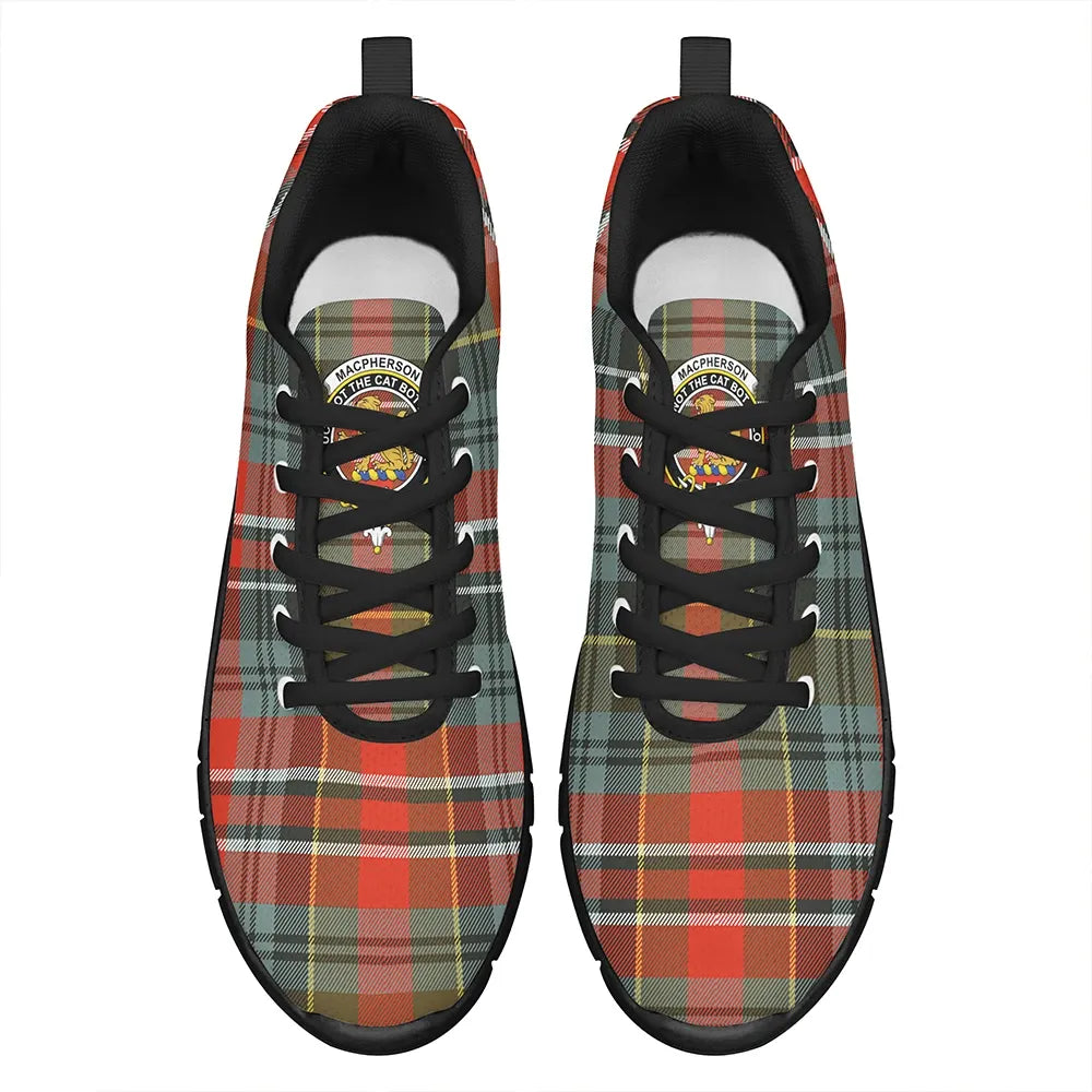 MacPherson Weathered Tartan Crest Sneakers