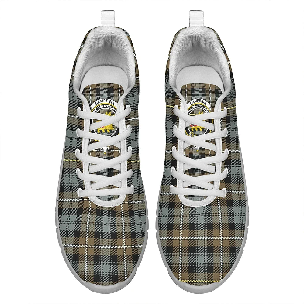 Campbell Argyll Weathered Tartan Crest Sneakers