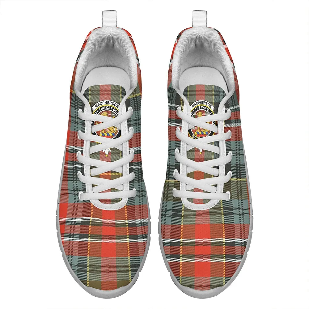 MacPherson Weathered Tartan Crest Sneakers