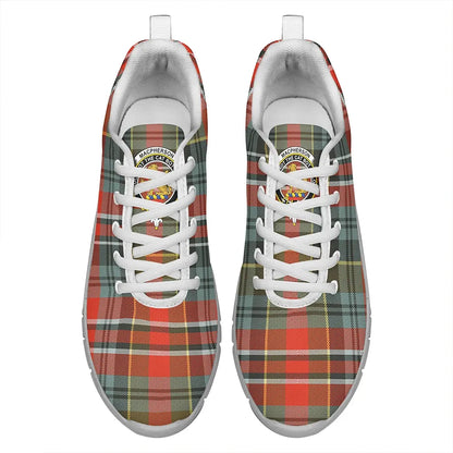 MacPherson Weathered Tartan Crest Sneakers