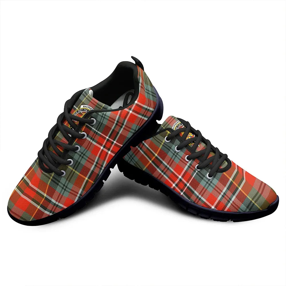 MacPherson Weathered Tartan Crest Sneakers