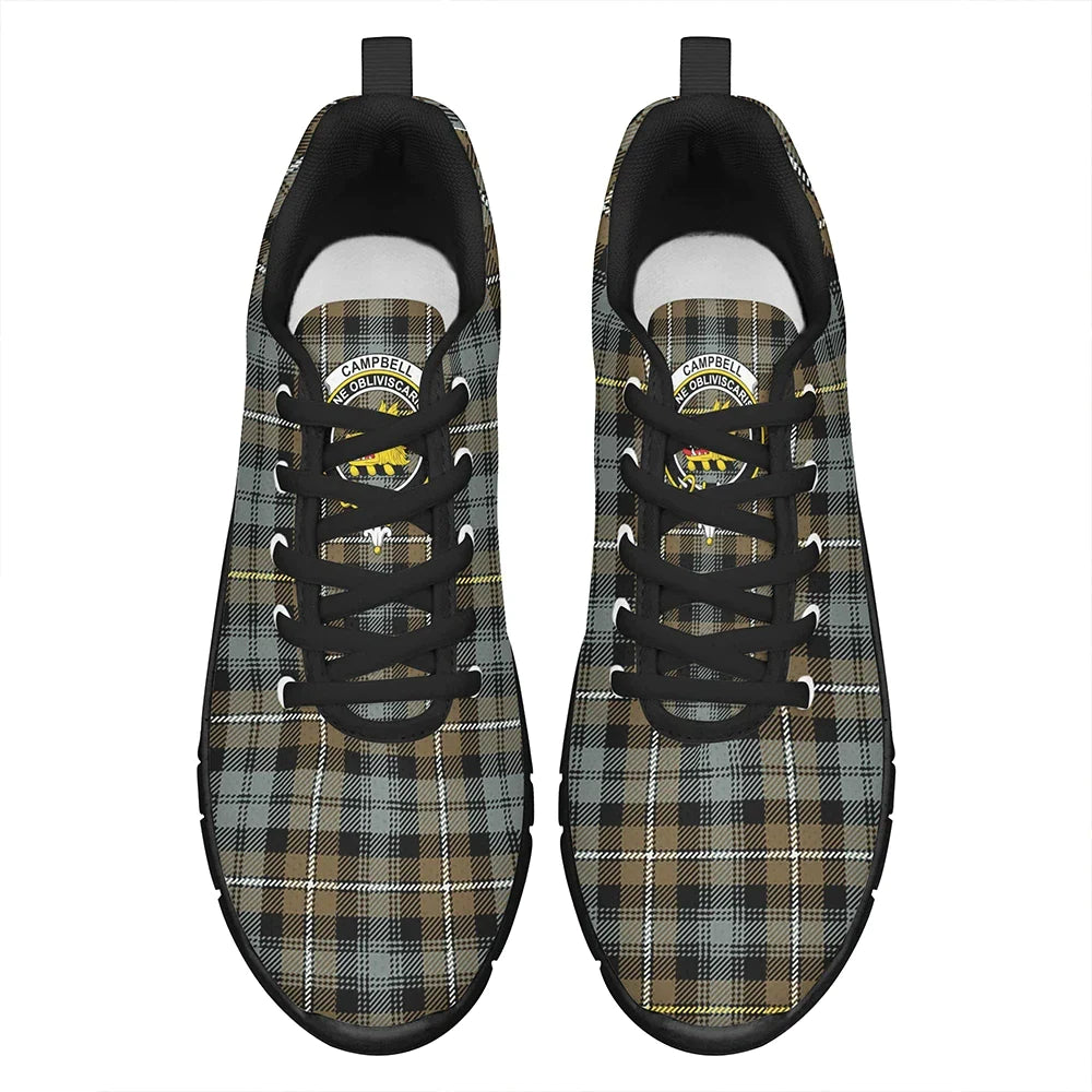 Campbell Argyll Weathered Tartan Crest Sneakers