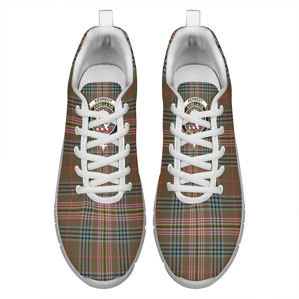 Kennedy Weathered Tartan Crest Sneakers