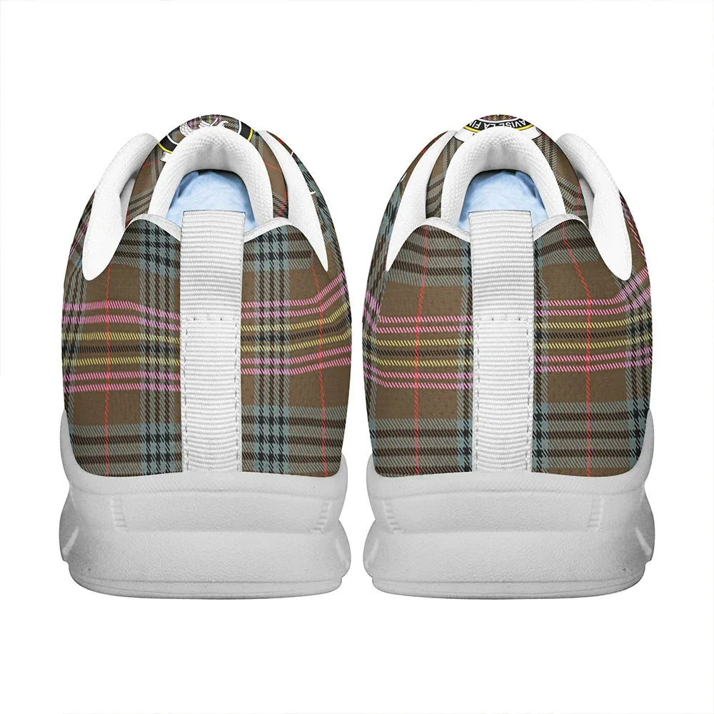 Kennedy Weathered Tartan Crest Sneakers