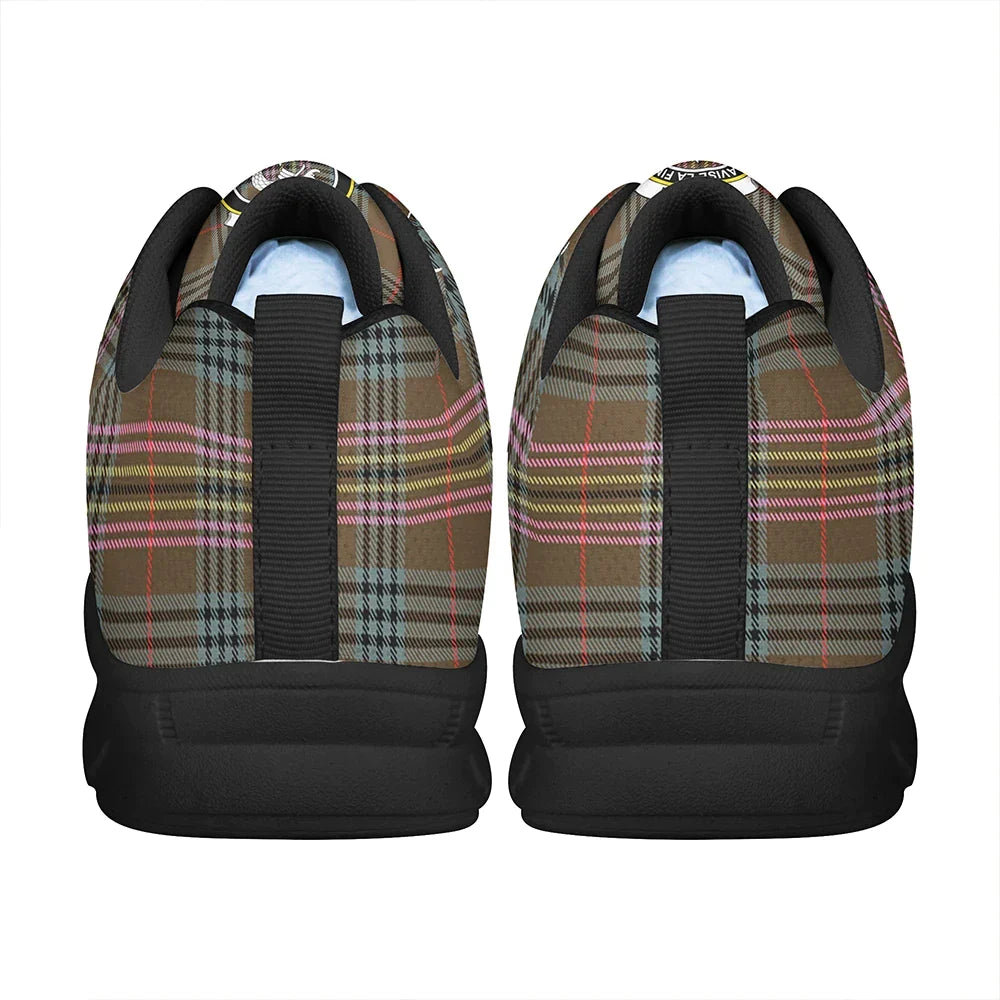 Kennedy Weathered Tartan Crest Sneakers