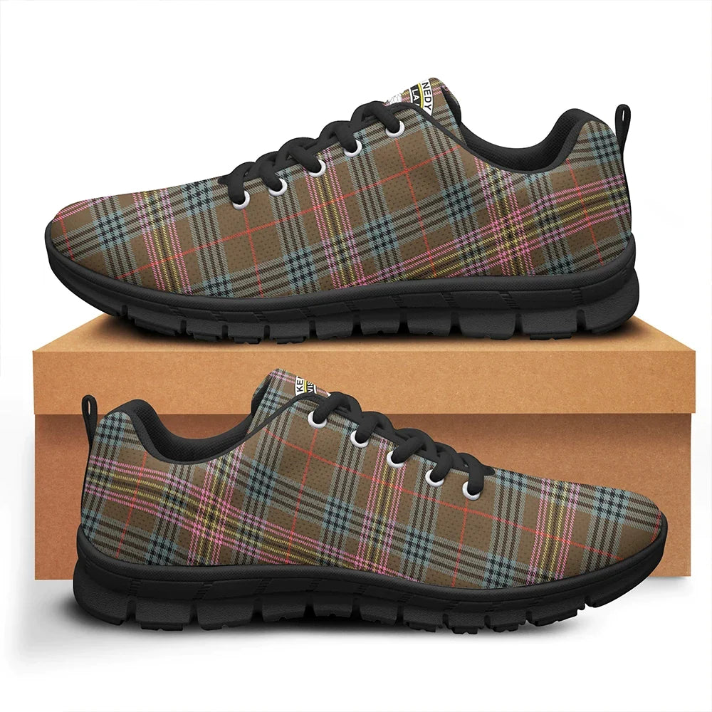 Kennedy Weathered Tartan Crest Sneakers