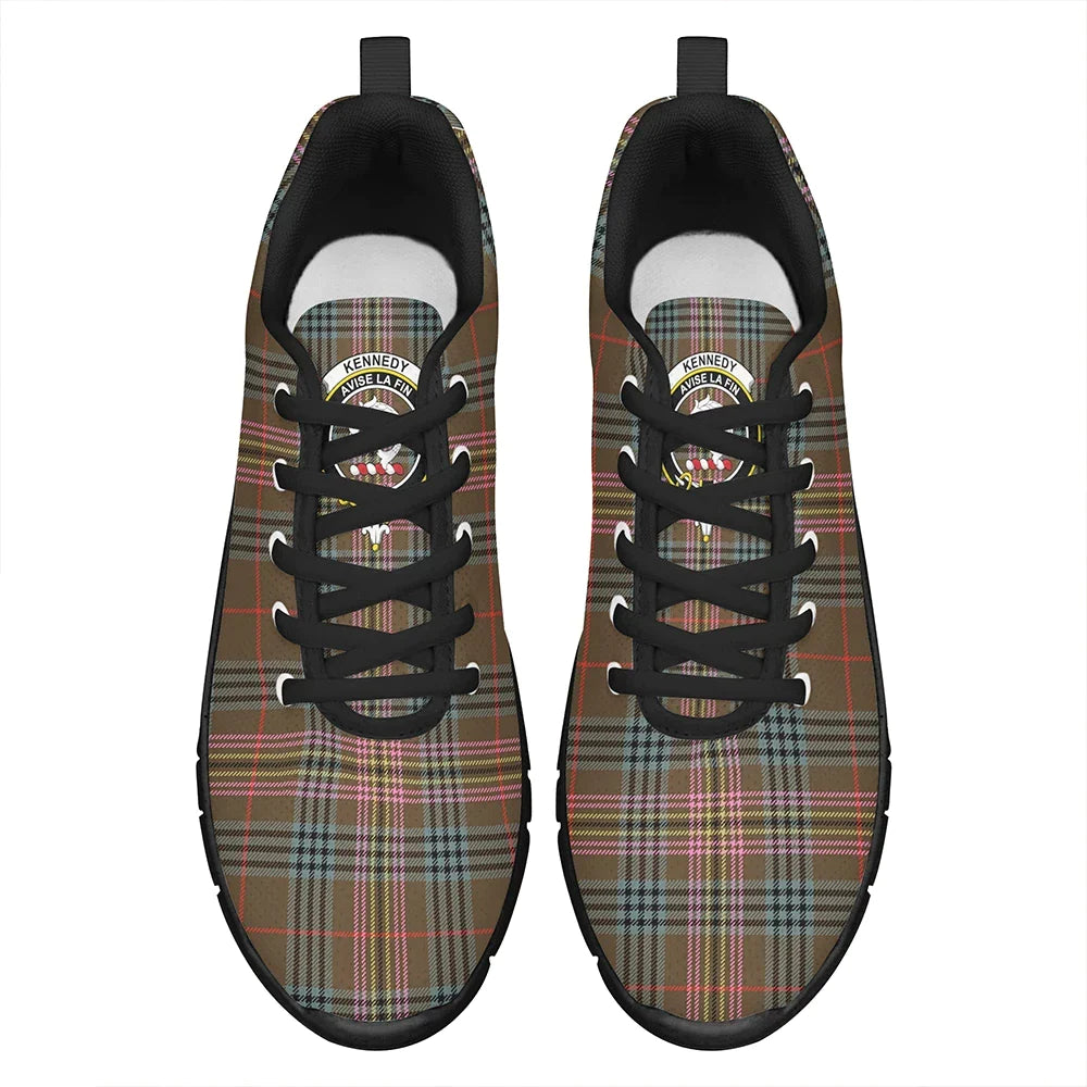 Kennedy Weathered Tartan Crest Sneakers