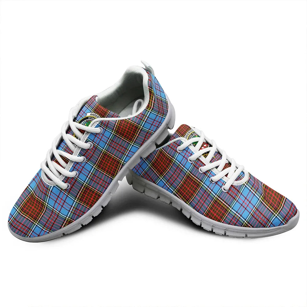 Anderson Modern Tartan Crest Sneakers