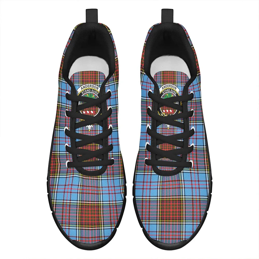 Anderson Modern Tartan Crest Sneakers