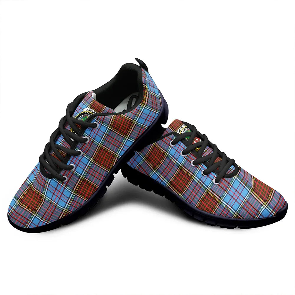 Anderson Modern Tartan Crest Sneakers