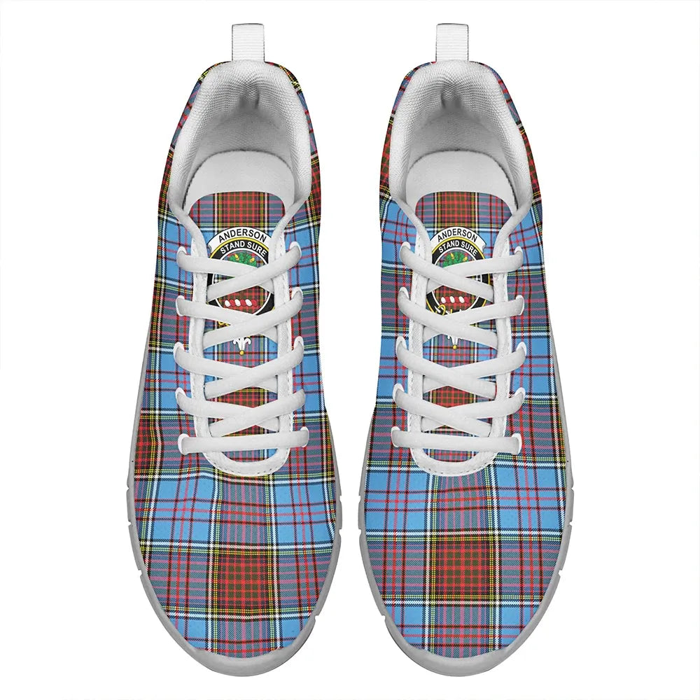 Anderson Modern Tartan Crest Sneakers