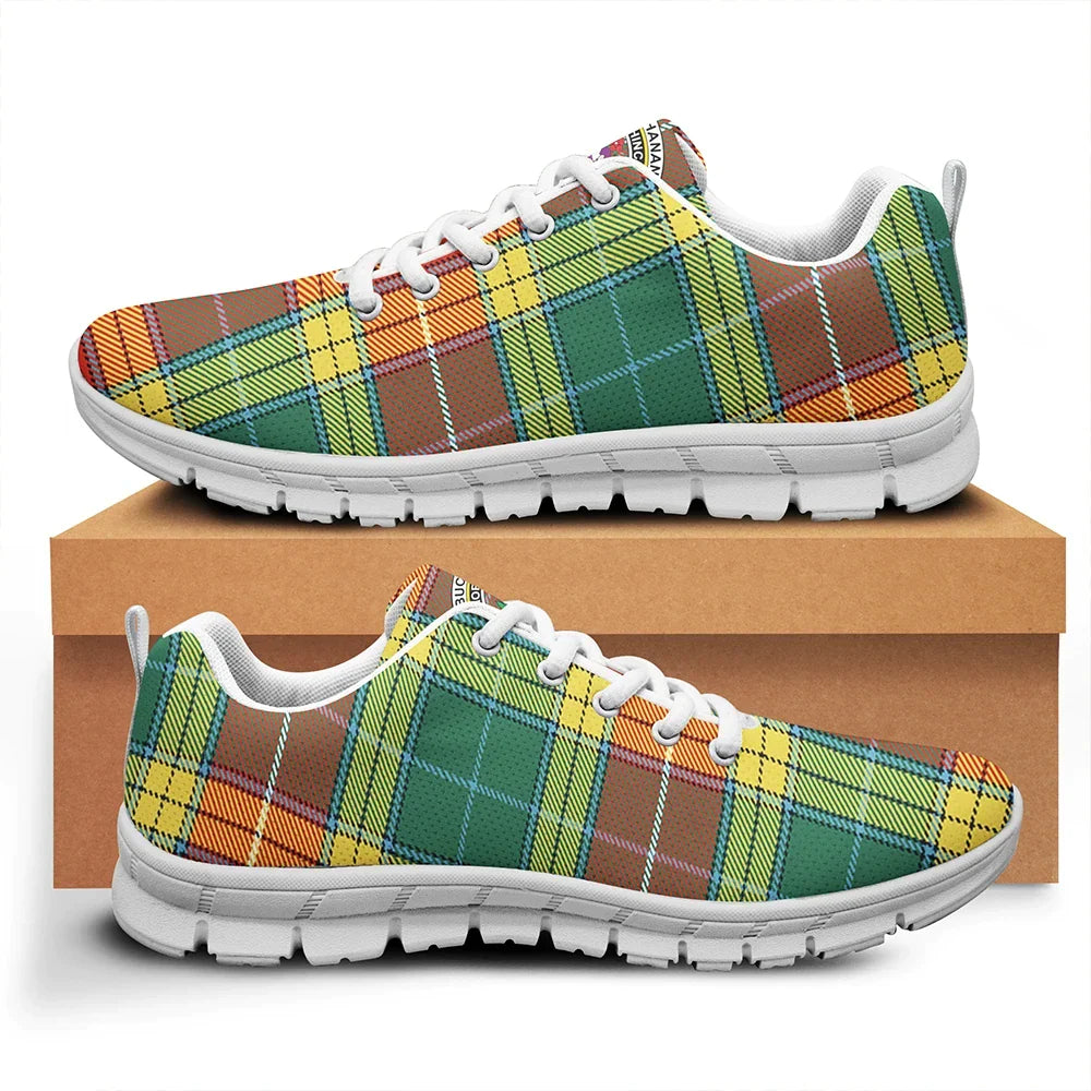 Buchanan Old Sett Tartan Crest Sneakers