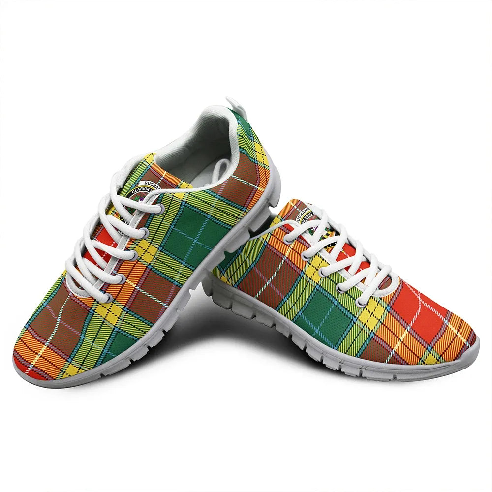 Buchanan Old Sett Tartan Crest Sneakers