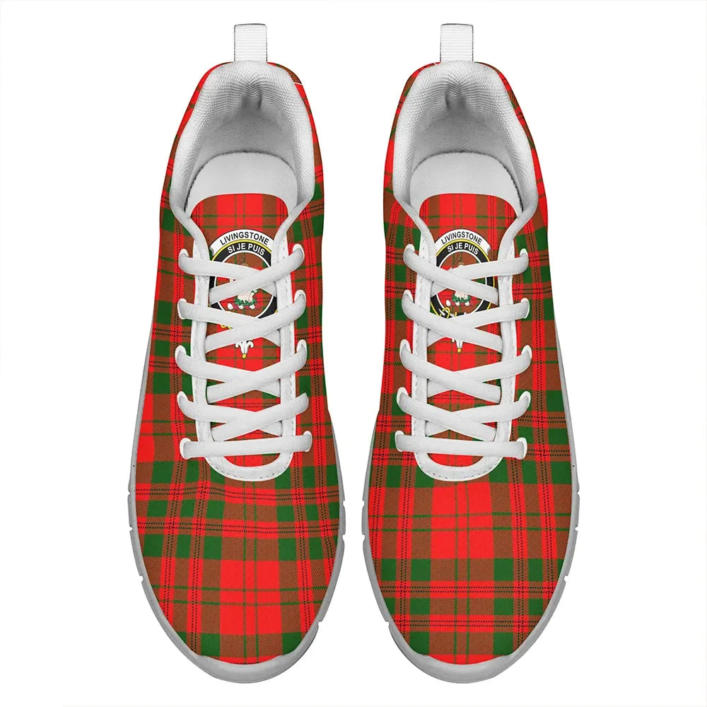 Livingstone Modern Tartan Crest Sneakers