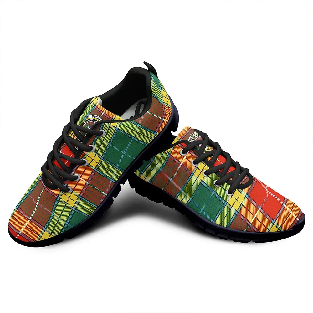 Buchanan Old Sett Tartan Crest Sneakers