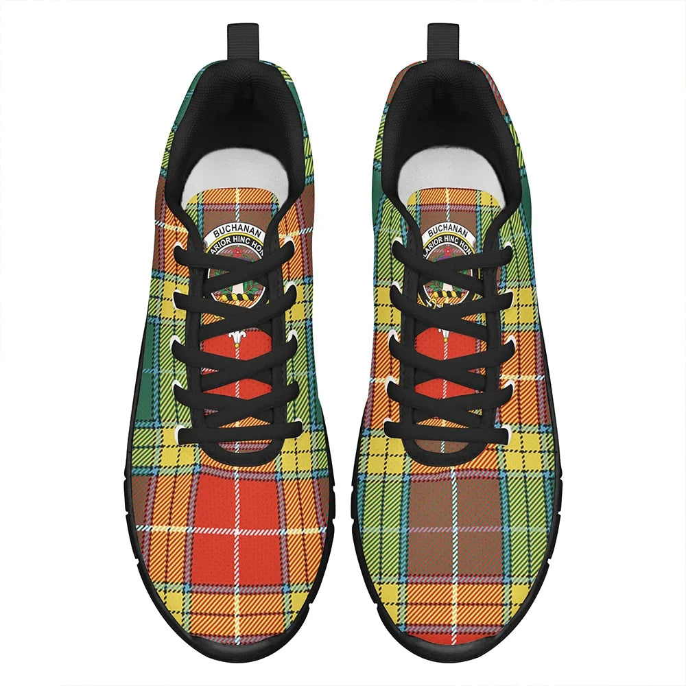 Buchanan Old Sett Tartan Crest Sneakers