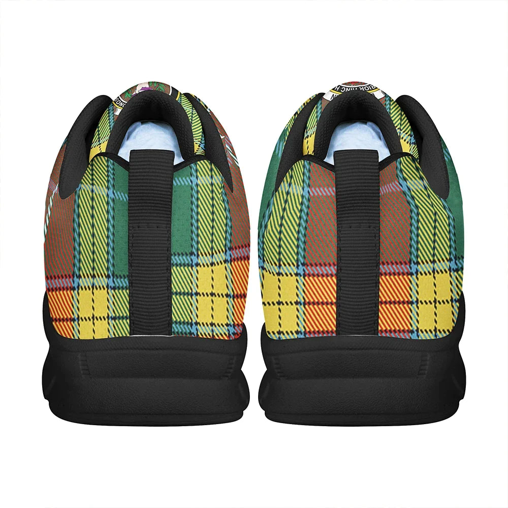 Buchanan Old Sett Tartan Crest Sneakers