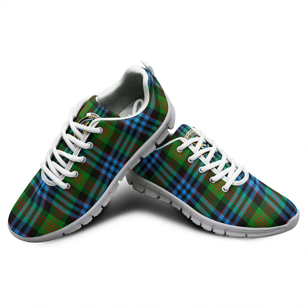 Newlands of Lauriston Tartan Crest Sneakers