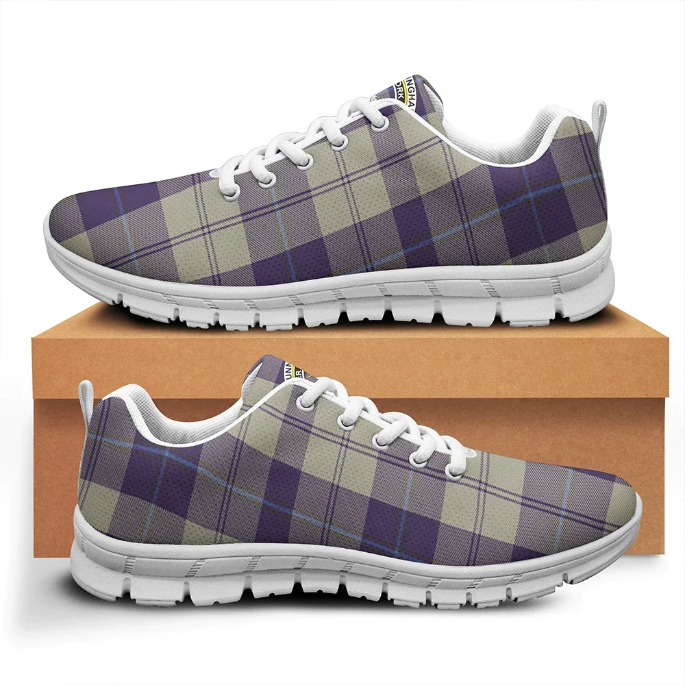 Cunningham Dress Blue Dancers Tartan Crest Sneakers