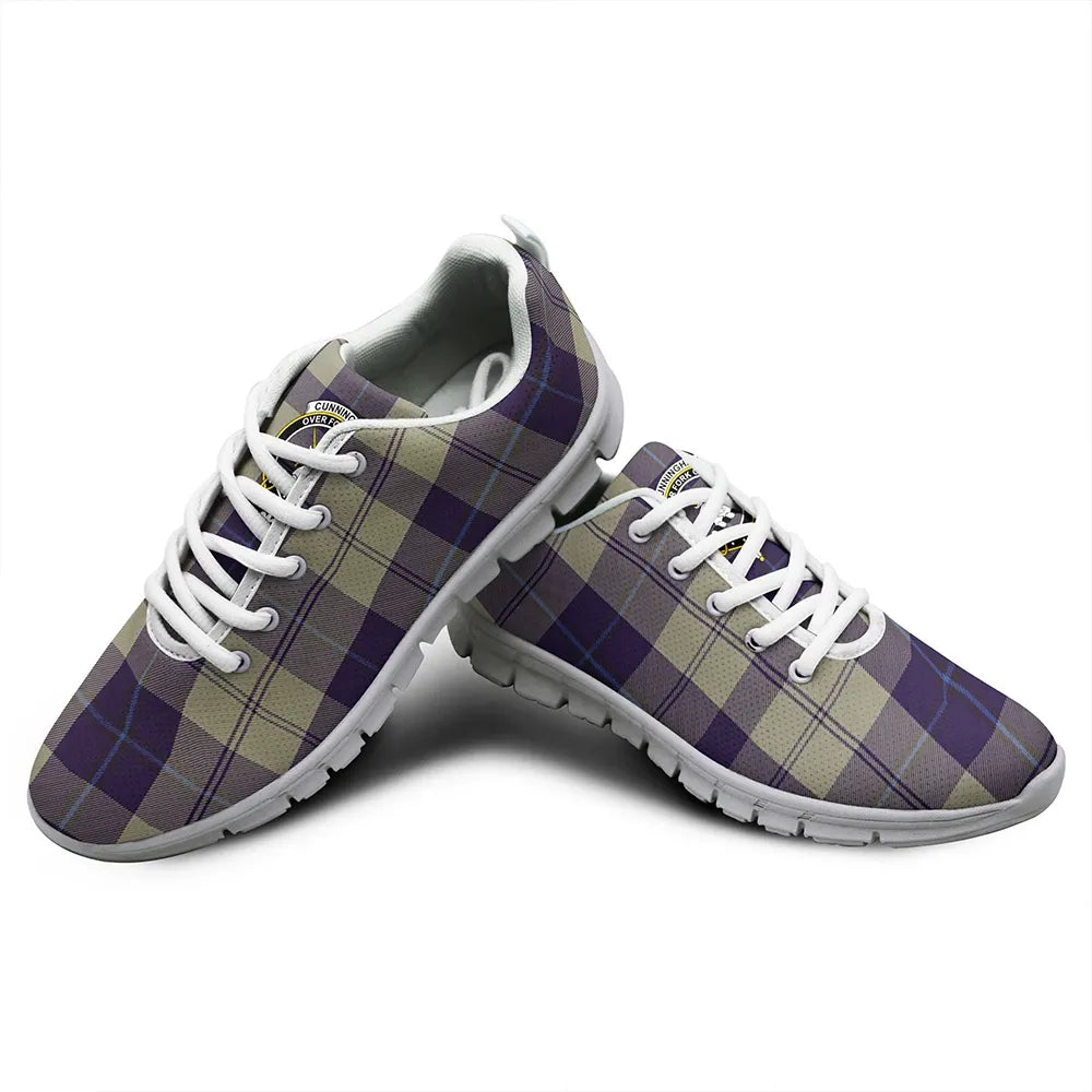 Cunningham Dress Blue Dancers Tartan Crest Sneakers