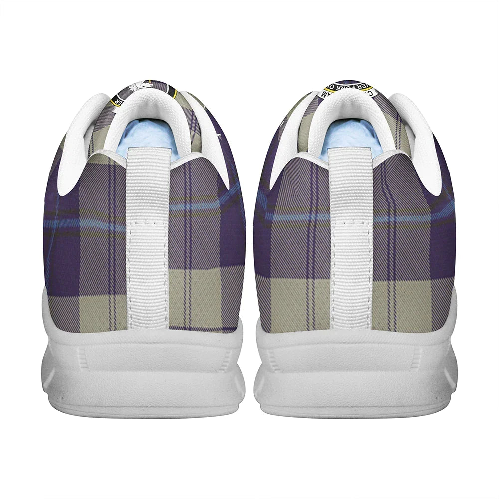 Cunningham Dress Blue Dancers Tartan Crest Sneakers