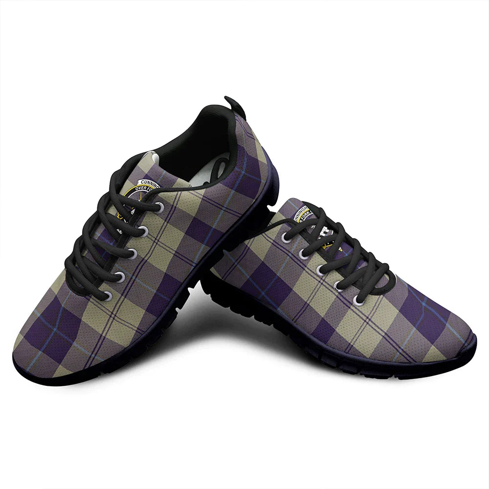 Cunningham Dress Blue Dancers Tartan Crest Sneakers