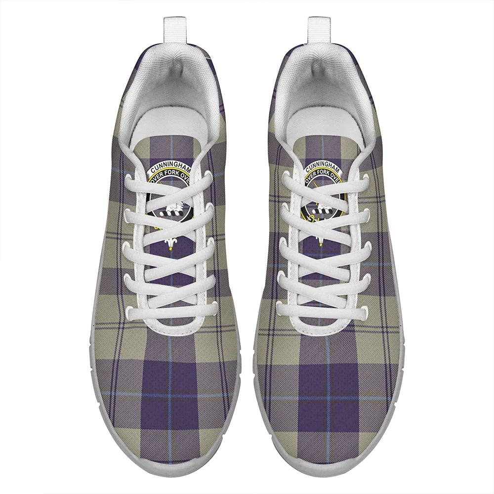 Cunningham Dress Blue Dancers Tartan Crest Sneakers