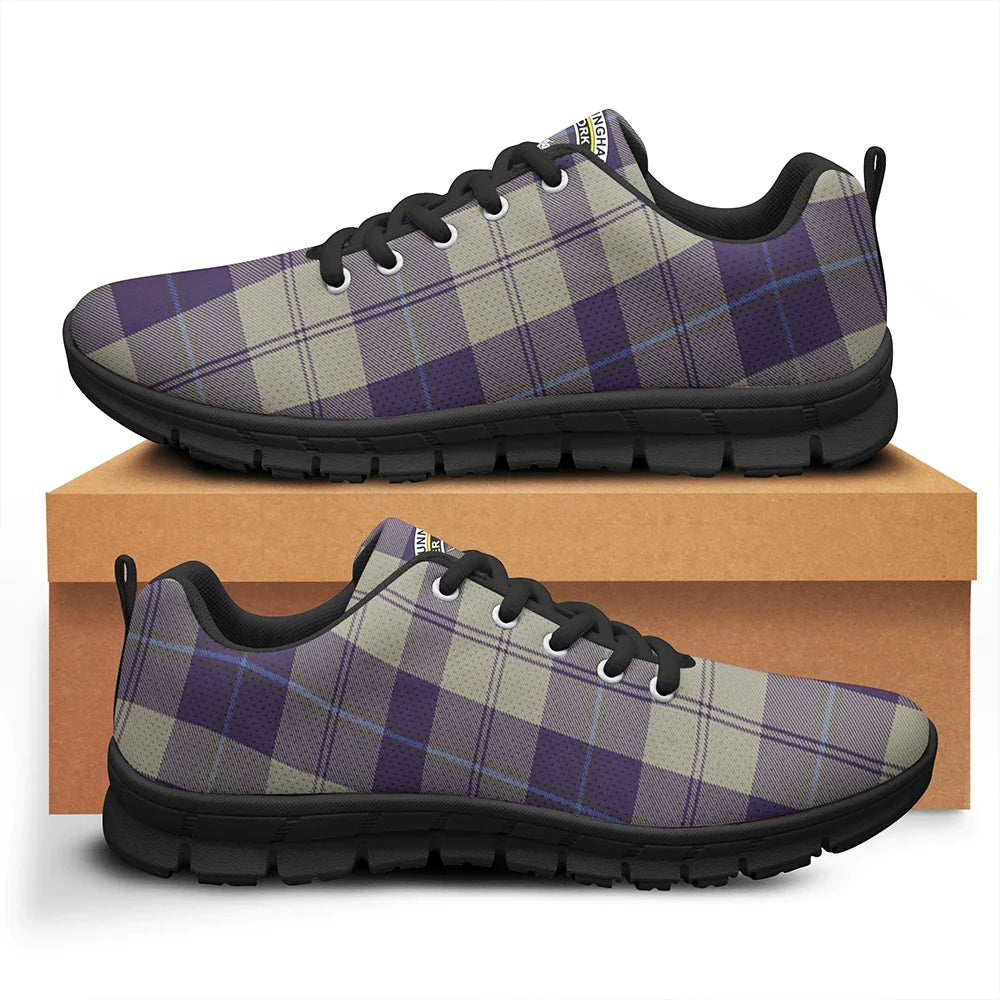 Cunningham Dress Blue Dancers Tartan Crest Sneakers