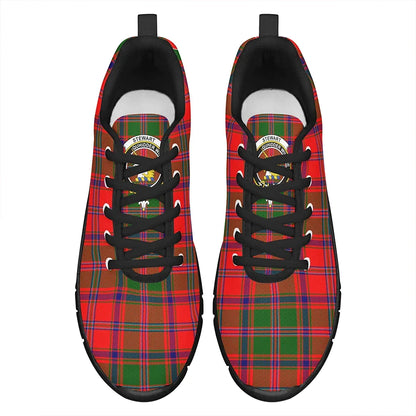 Stewart of Appin Modern Tartan Crest Sneakers