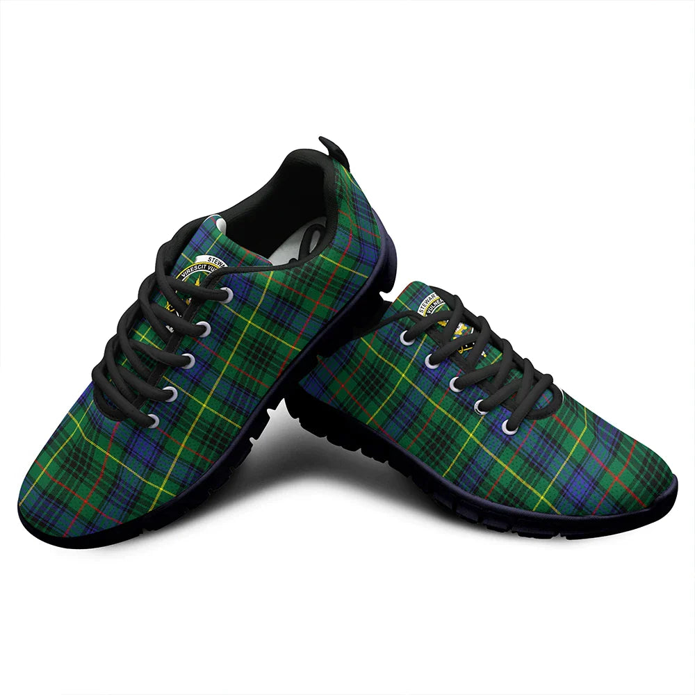 Stewart Hunting Modern Tartan Crest Sneakers