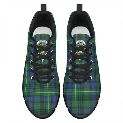 Stewart Hunting Modern Tartan Crest Sneakers