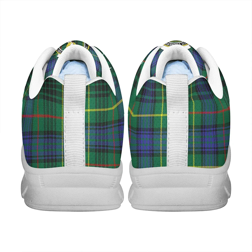 Stewart Hunting Modern Tartan Crest Sneakers