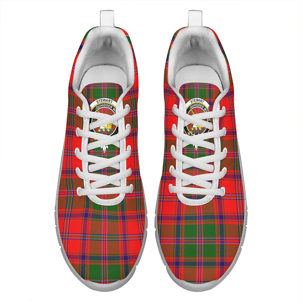 Stewart of Appin Modern Tartan Crest Sneakers