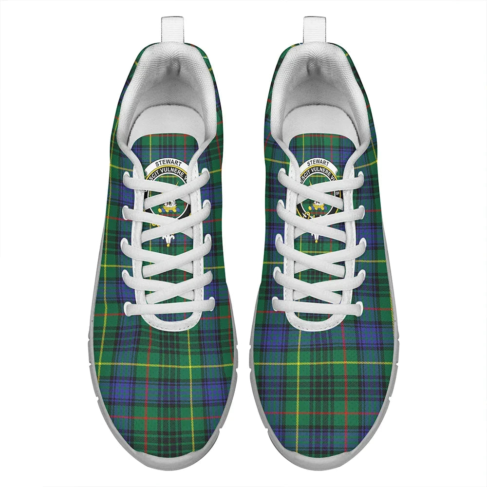 Stewart Hunting Modern Tartan Crest Sneakers