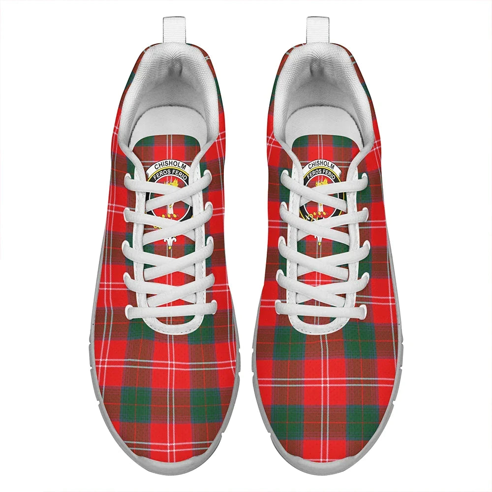 Chisholm Modern Tartan Crest Sneakers