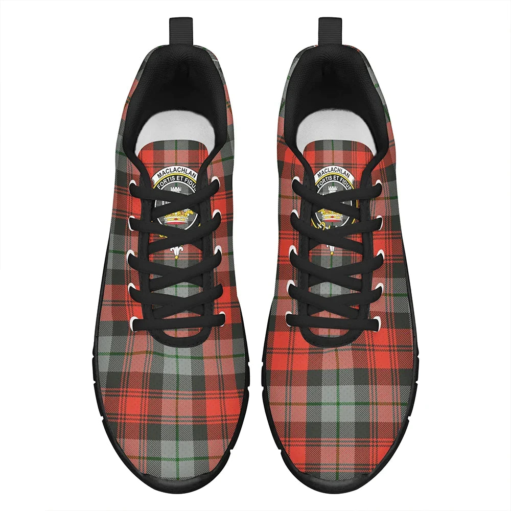 MacLachlan Weathered Tartan Crest Sneakers