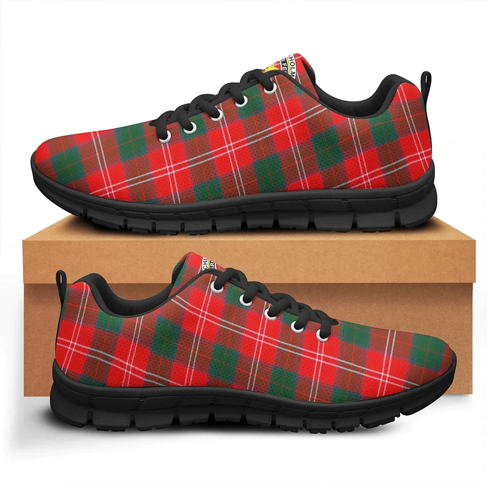 Chisholm Modern Tartan Crest Sneakers