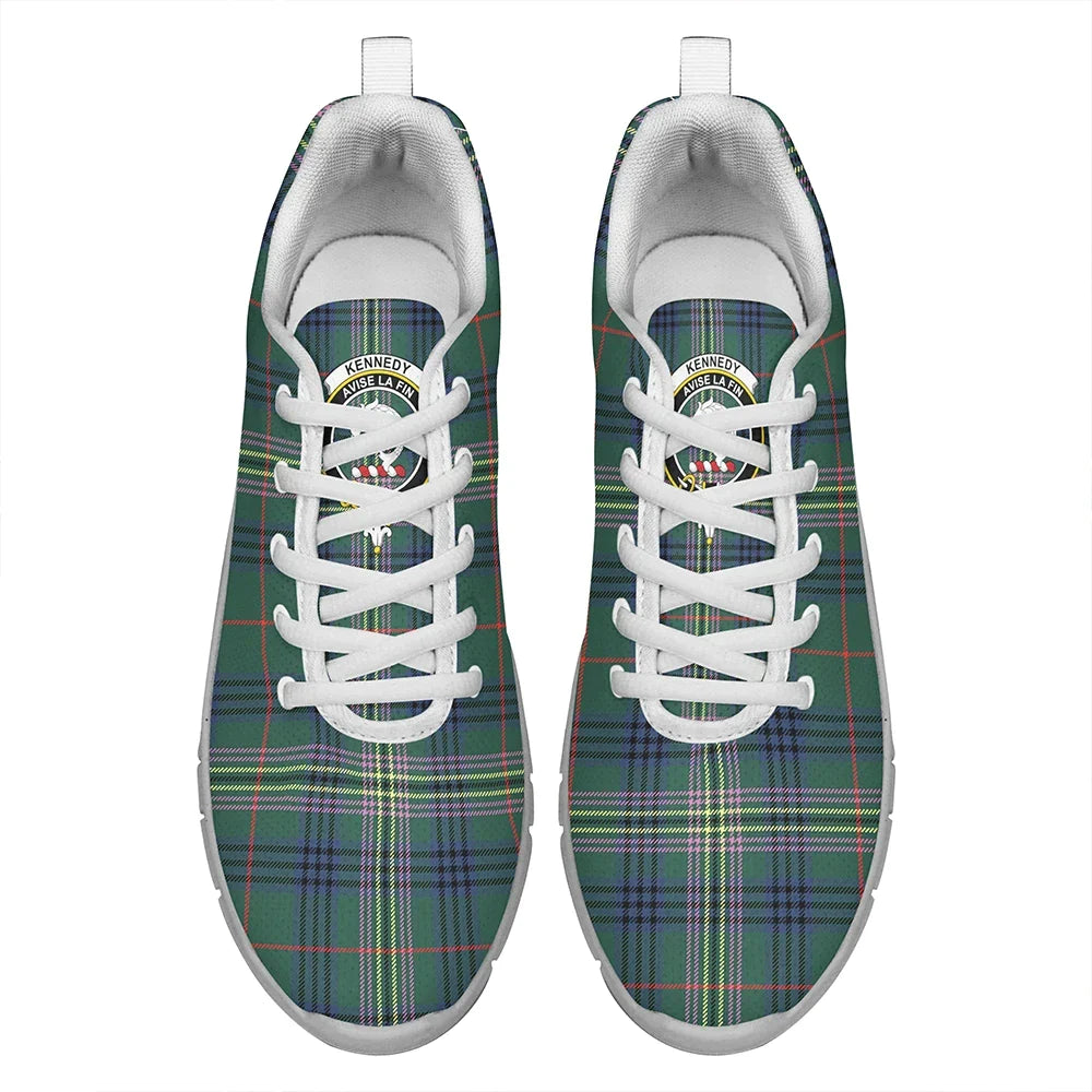 Kennedy Modern Tartan Crest Sneakers