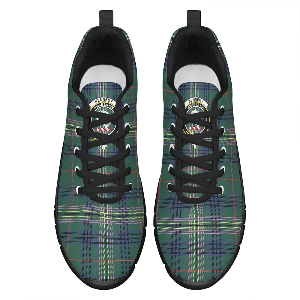 Kennedy Modern Tartan Crest Sneakers