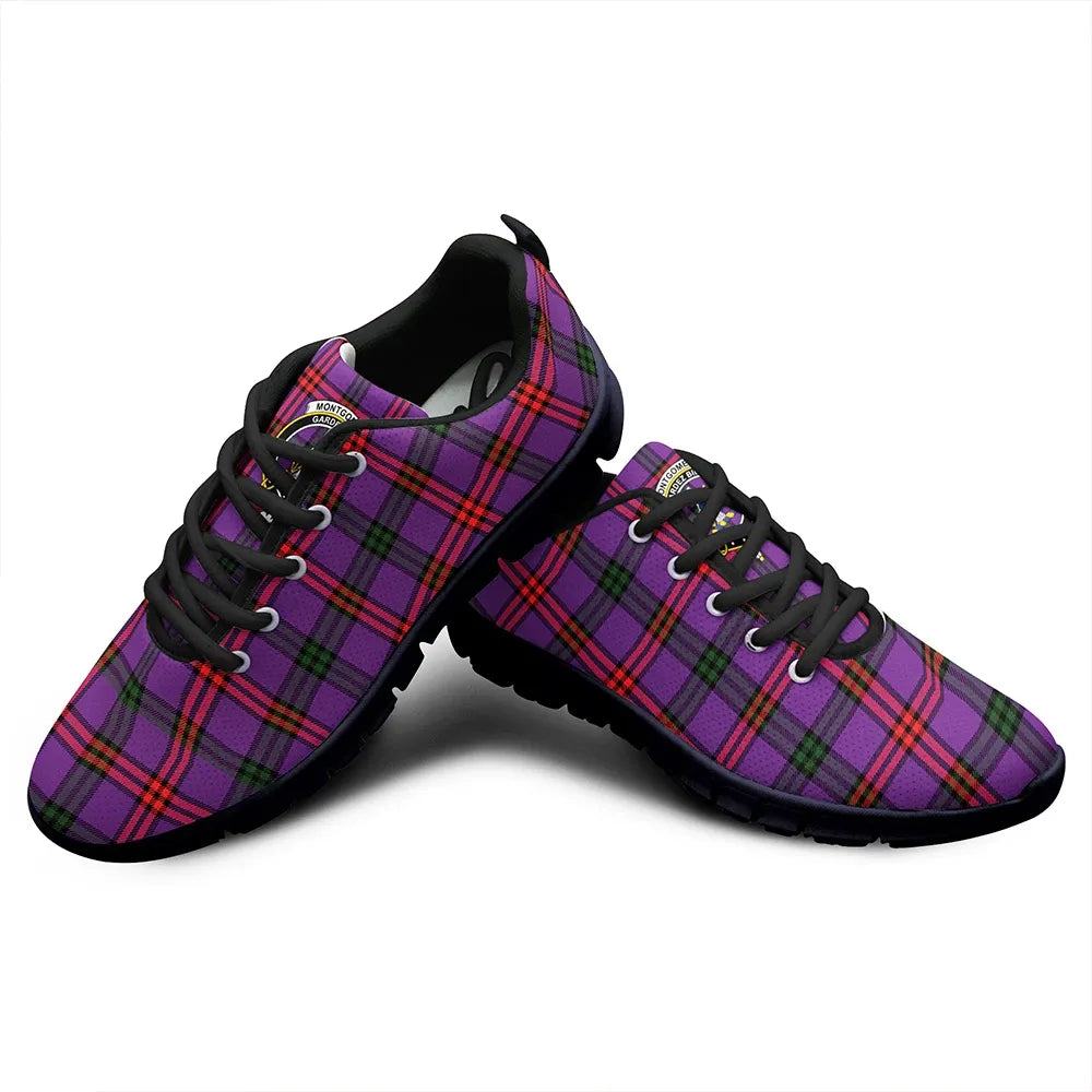 Montgomery Modern Tartan Crest Sneakers