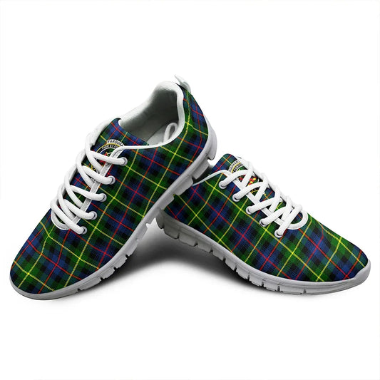 Farquharson Modern Tartan Crest Sneakers