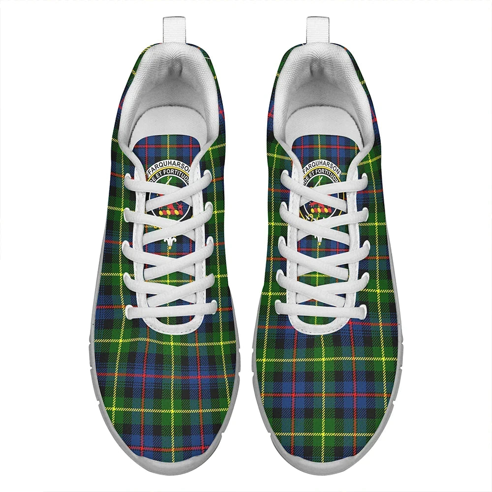 Farquharson Modern Tartan Crest Sneakers