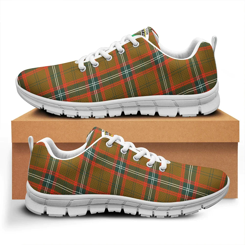 Seton Hunting Modern Tartan Crest Sneakers