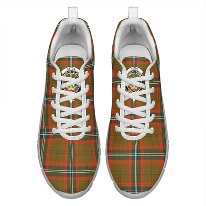 Seton Hunting Modern Tartan Crest Sneakers