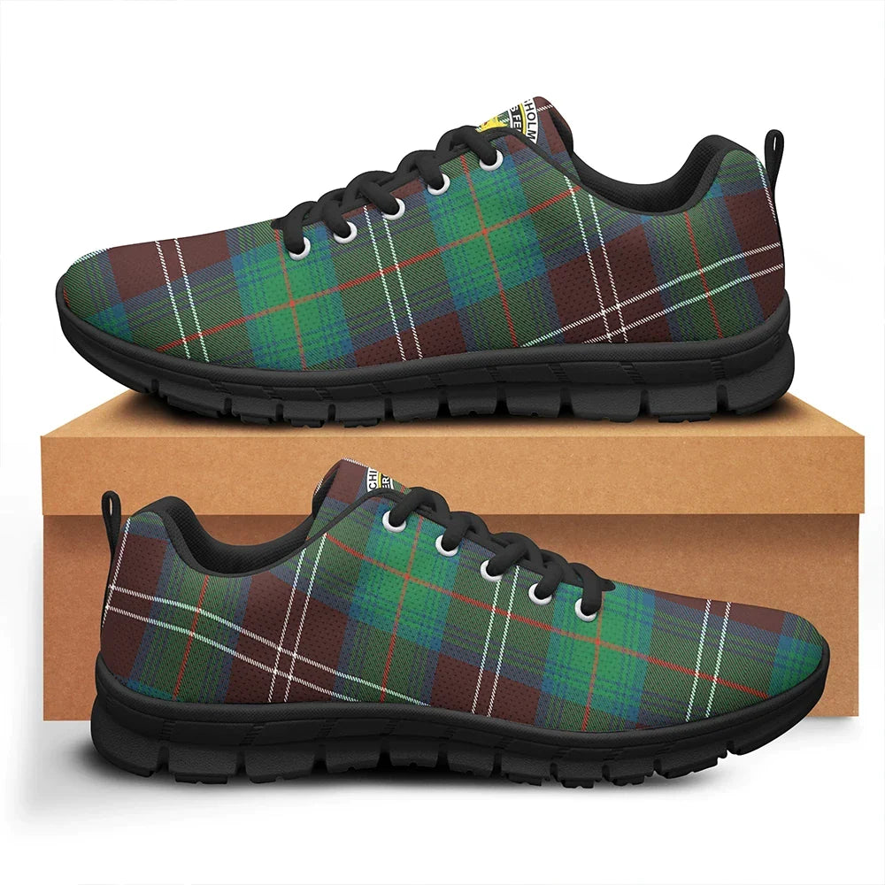 Chisholm Hunting Ancient Tartan Crest Sneakers